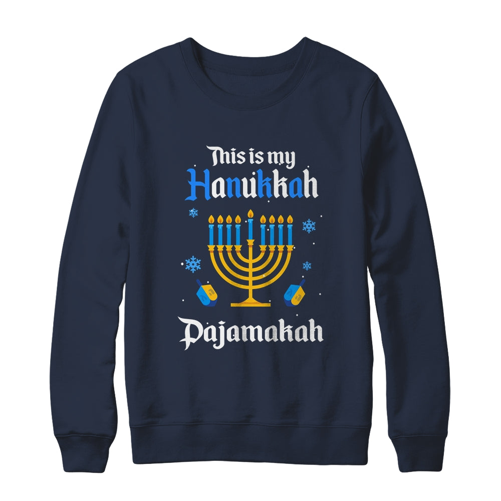 This Is My Hanukkah Pajamakah Shirt Funny Hanukkah Pajama T-Shirt & Sweatshirt | Teecentury.com