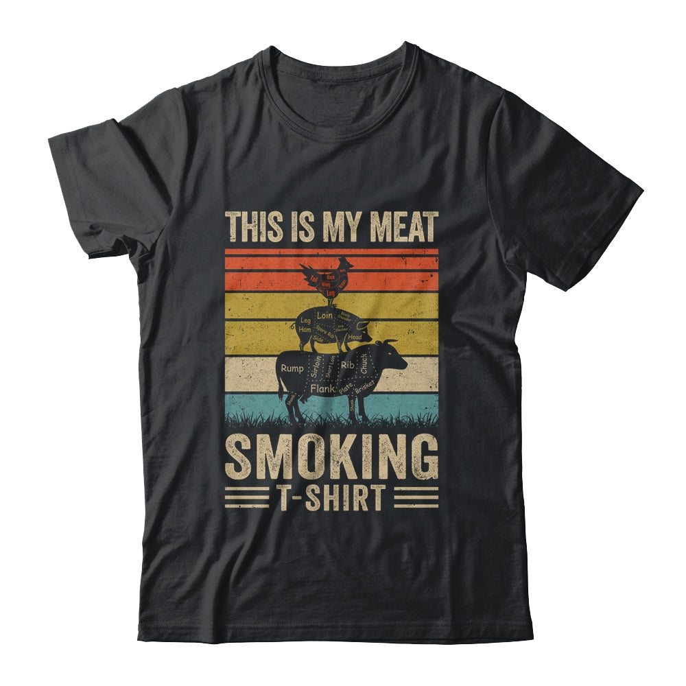 This Is My Meat Smoking BBQ Smoker Lover Vintage Shirt & Hoodie | teecentury