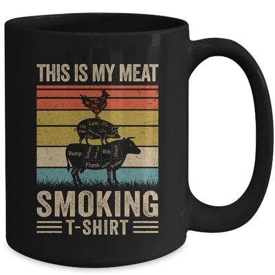 This Is My Meat Smoking BBQ Smoker Lover Vintage Mug | teecentury