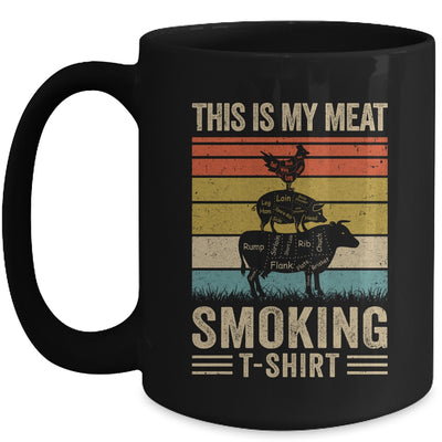 This Is My Meat Smoking BBQ Smoker Lover Vintage Mug | teecentury
