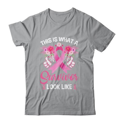 This Is What A Survivor Looks Like Breast Cancer Awareness Shirt & Hoodie | teecentury