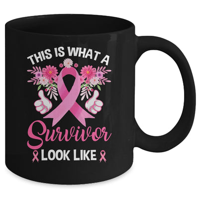 This Is What A Survivor Looks Like Breast Cancer Awareness Mug | teecentury