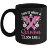 This Is What A Survivor Looks Like Breast Cancer Awareness Mug | teecentury