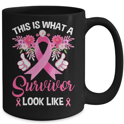 This Is What A Survivor Looks Like Breast Cancer Awareness Mug | teecentury