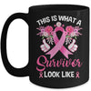 This Is What A Survivor Looks Like Breast Cancer Awareness Mug | teecentury