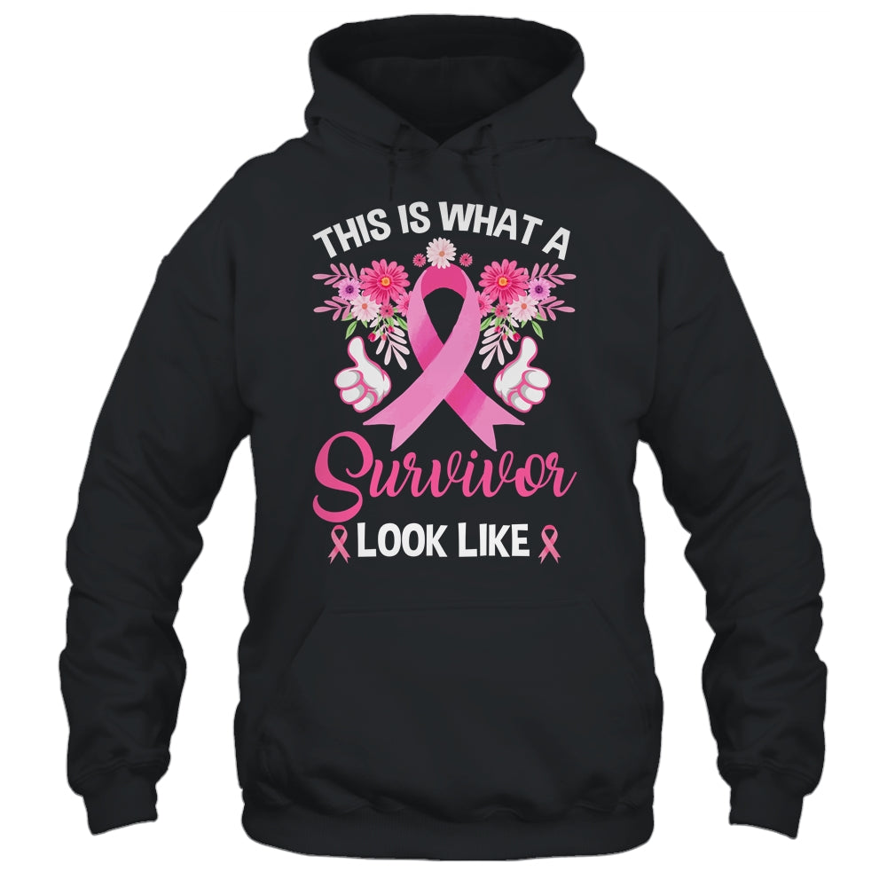 This Is What A Survivor Looks Like Breast Cancer Awareness Shirt & Hoodie | teecentury