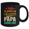 This Is What An Awesome Papa Looks Like Fathers Day Mug | teecentury