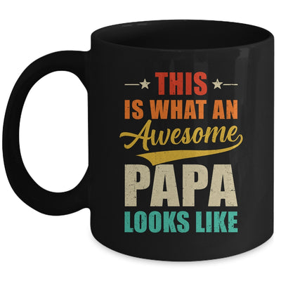 This Is What An Awesome Papa Looks Like Fathers Day Mug | teecentury
