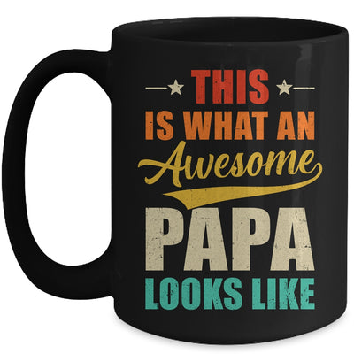 This Is What An Awesome Papa Looks Like Fathers Day Mug | teecentury