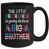 This Little Firecracker Is Going To Be Big Brother 4th July Mug | teecentury