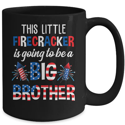 This Little Firecracker Is Going To Be Big Brother 4th July Mug | teecentury