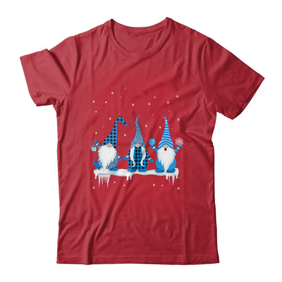 Three Christmas Gnomes Funny Humor Santa Blue Christmas T-Shirt & Sweatshirt | Teecentury.com