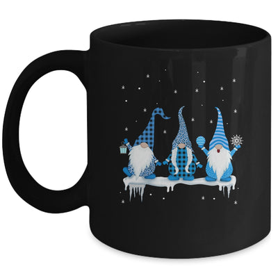 Three Christmas Gnomes Funny Humor Santa Blue Christmas Mug Coffee Mug | Teecentury.com