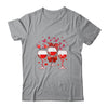 Three Glasses Wine Heart Funny Couple Valentines Day T-Shirt & Tank Top | Teecentury.com