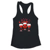 Three Glasses Wine Heart Funny Couple Valentines Day T-Shirt & Tank Top | Teecentury.com