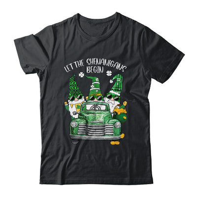 Three Gnome St Patricks Day Let The Shenanigans Begin Irish Shirt & Hoodie | teecentury