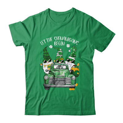 Three Gnome St Patricks Day Let The Shenanigans Begin Irish Shirt & Hoodie | teecentury