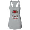 Three Gnomes Balloon Hearts Buffalo Plaid Leopard Valentines T-Shirt & Tank Top | Teecentury.com