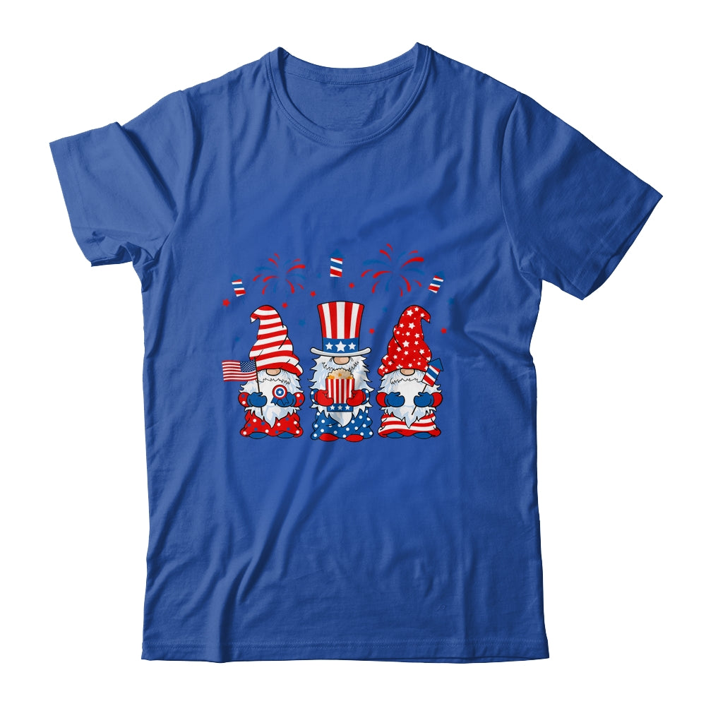 Three Gnomes Celebrating Independence Day 4th Of July T-Shirt & Tank Top | Teecentury.com