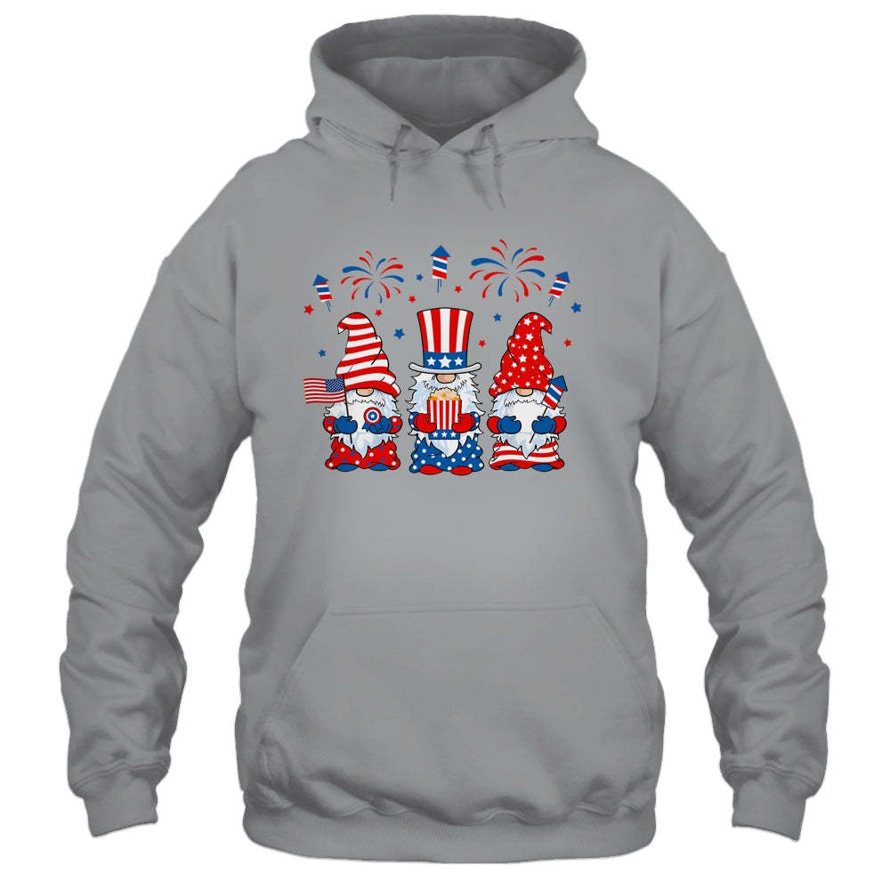 Three Gnomes Celebrating Independence Day 4th Of July T-Shirt & Tank Top | Teecentury.com