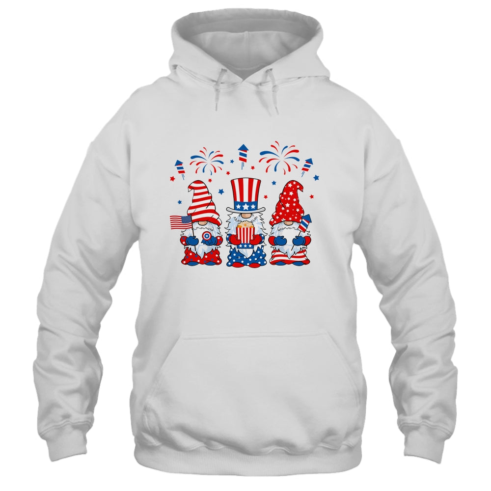 Three Gnomes Celebrating Independence Day 4th Of July T-Shirt & Tank Top | Teecentury.com