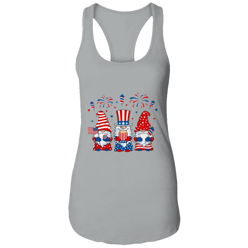 Three Gnomes Celebrating Independence Day 4th Of July T-Shirt & Tank Top | Teecentury.com
