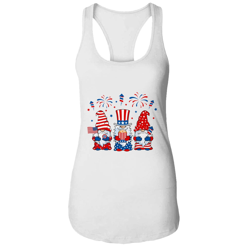 Three Gnomes Celebrating Independence Day 4th Of July T-Shirt & Tank Top | Teecentury.com