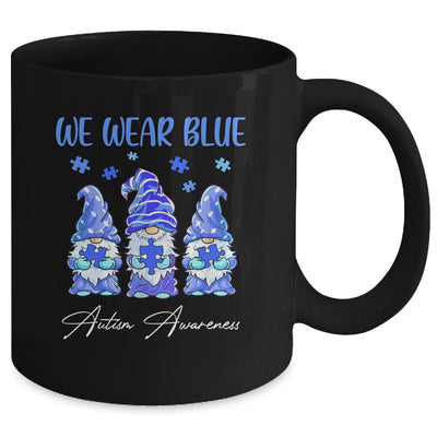 Three Gnomes Holding Blue Puzzle Autism Awareness Mug Coffee Mug | Teecentury.com