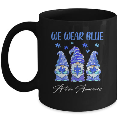 Three Gnomes Holding Blue Puzzle Autism Awareness Mug Coffee Mug | Teecentury.com