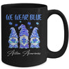 Three Gnomes Holding Blue Puzzle Autism Awareness Mug Coffee Mug | Teecentury.com