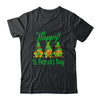 Three Gnomes Holding Shamrock Plaid Leopard St Patricks Day Shirt & Hoodie | teecentury