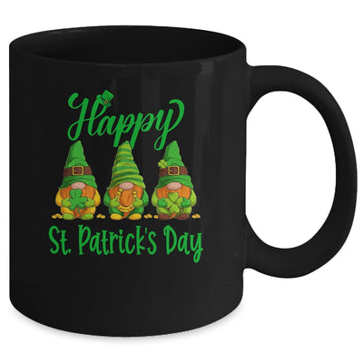 Three Gnomes Holding Shamrock Plaid Leopard St Patricks Day Mug | teecentury