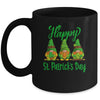 Three Gnomes Holding Shamrock Plaid Leopard St Patricks Day Mug | teecentury