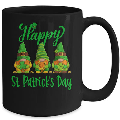 Three Gnomes Holding Shamrock Plaid Leopard St Patricks Day Mug | teecentury