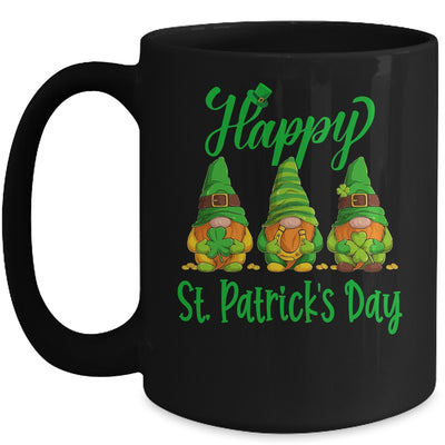 Three Gnomes Holding Shamrock Plaid Leopard St Patricks Day Mug | teecentury