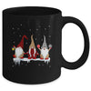 Three Gnomes In Leopard Printed Buffalo Plaid Christmas Gift Mug Coffee Mug | Teecentury.com