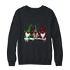 Three Gnomes Wearing Christmas Mask Buffalo Plaid Leopard T-Shirt & Sweatshirt | Teecentury.com