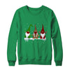 Three Gnomes Wearing Christmas Mask Buffalo Plaid Leopard T-Shirt & Sweatshirt | Teecentury.com