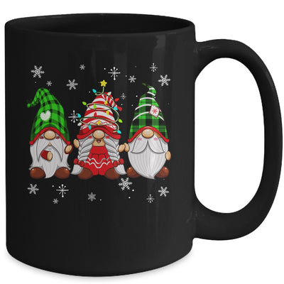 Three Gnomies Red Plaid Buffalo Costume Gnome Christmas Mug | teecentury