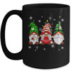 Three Gnomies Red Plaid Buffalo Costume Gnome Christmas Mug | teecentury