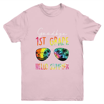 Tie Dye Goodbye 1st Grade Hello Summer Last Day Of School Youth Shirt | teecentury