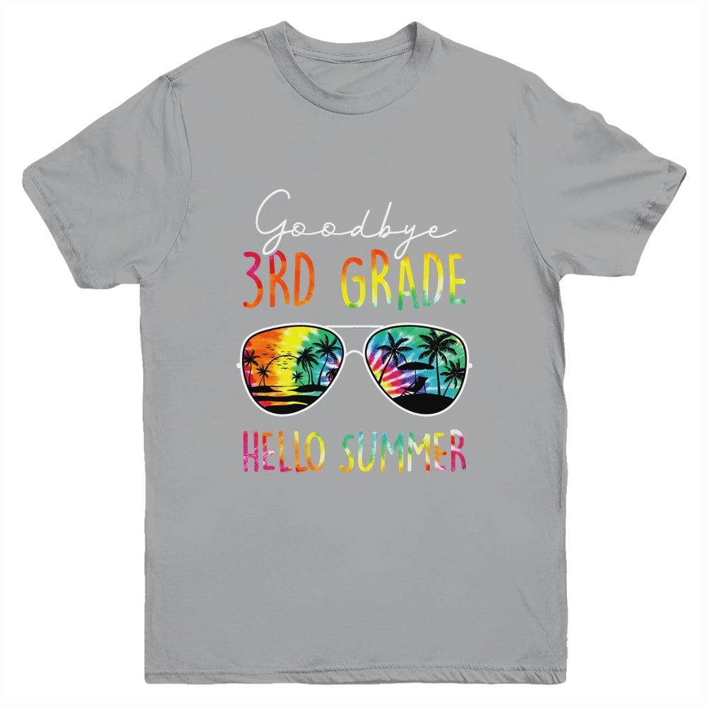 Tie Dye Goodbye 3rd Grade Hello Summer Last Day Of School Youth Shirt | teecentury