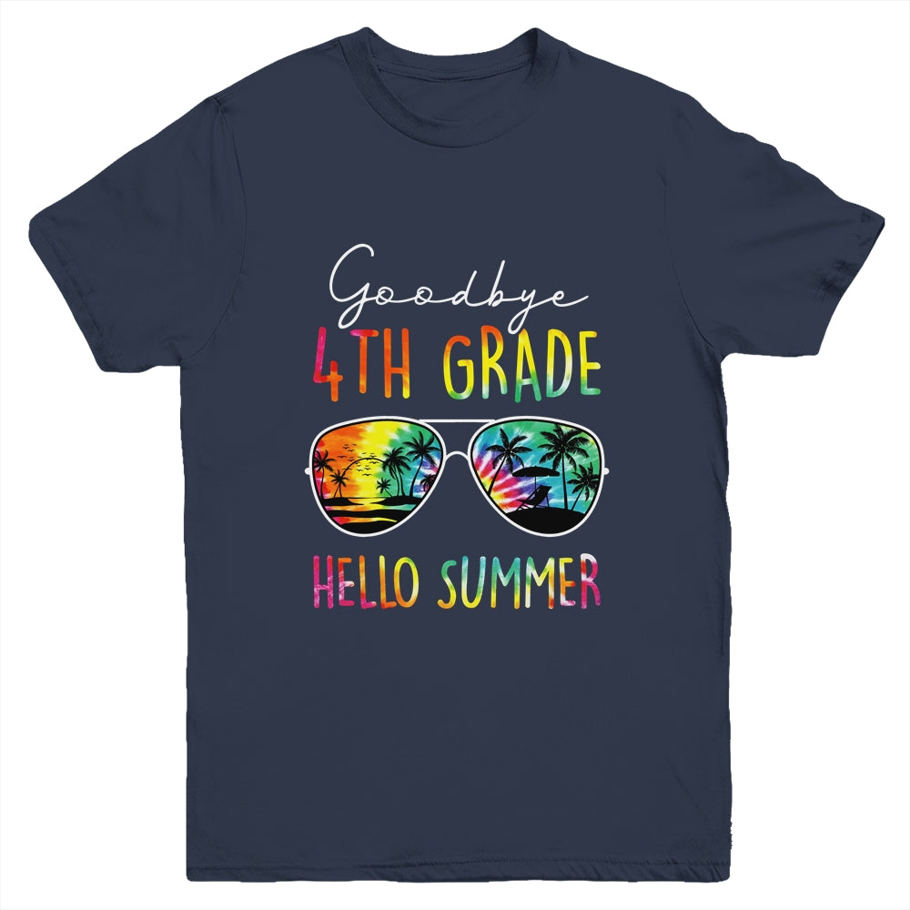 Tie Dye Goodbye 4th Grade Hello Summer Last Day Of School Youth Shirt | teecentury