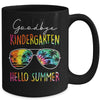 Tie Dye Goodbye Kindergarten Hello Summer Last Day Of School Mug | teecentury