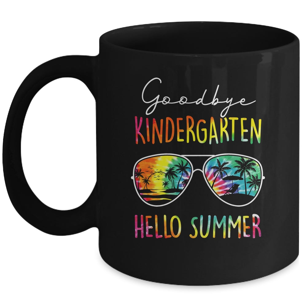 Tie Dye Goodbye Kindergarten Hello Summer Last Day Of School Shirt & Hoodie | teecentury