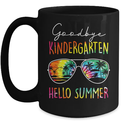 Tie Dye Goodbye Kindergarten Hello Summer Last Day Of School Shirt & Hoodie | teecentury