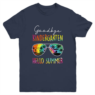 Tie Dye Goodbye Kindergarten Hello Summer Last Day Of School Youth Shirt | teecentury