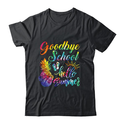 Tie Dye Goodbye School Hello Summer Last Day Of School Shirt & Tank Top | teecentury