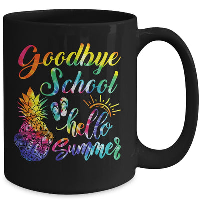 Tie Dye Goodbye School Hello Summer Last Day Of School Mug | teecentury