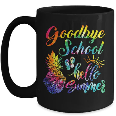 Tie Dye Goodbye School Hello Summer Last Day Of School Mug | teecentury